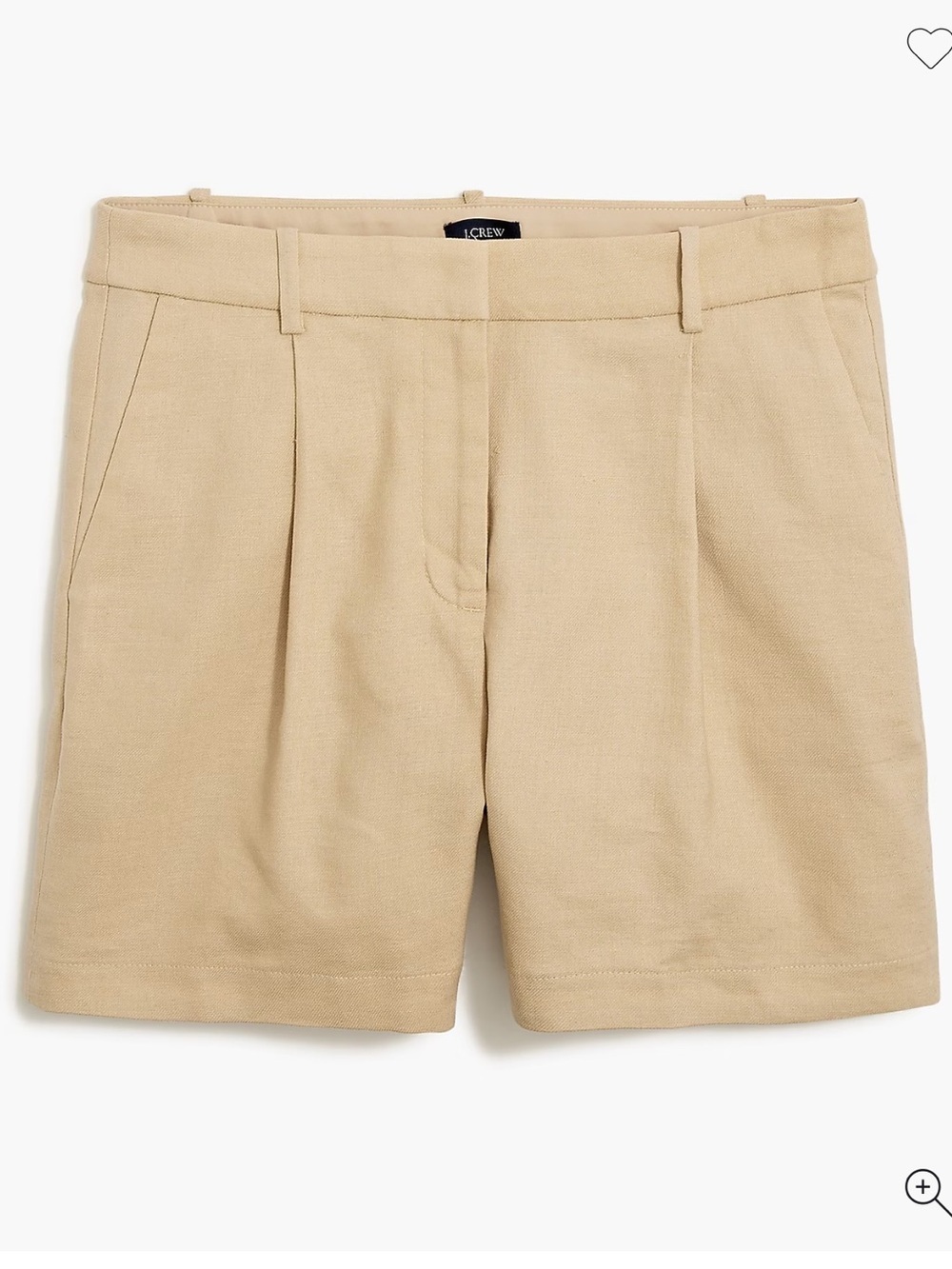 J. Crew Women's Pleated Linen-Blend Shorts